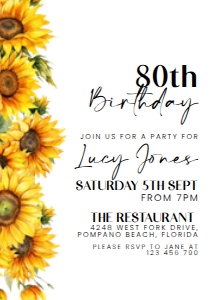 80th floral 9: 4360275094