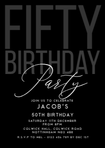 50 black birthday: 4467945244