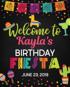 Fiesta Welcome Sign - 16x20: Fiesta Welcome Sign
