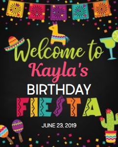 Fiesta Welcome Sign - 8x10: Fiesta Welcome Sign