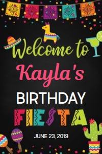 Fiesta Welcome Sign - 24X36: Fiesta Welcome Sign