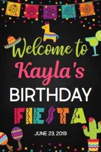 Fiesta Welcome Sign - 20x30: Fiesta Welcome Sign