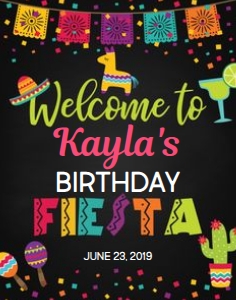 Fiesta Welcome Sign - 11x14: Fiesta Welcome Sign