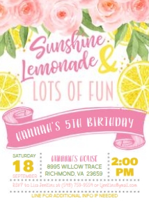 Floral Sunshine & Lemonade design preview