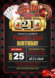 Casino Birthday - 21st: Casino - 21st Birthday