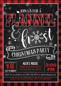 Flannel and Frost Christmas Party_SNOW_RED: Flannel and Frost Christmas Party_SNOW_RED