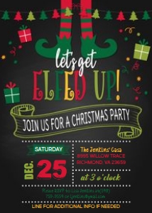 Let's Get Elfed Up Christmas Party_Blk: Let's Get Elfed Up Christmas Party_Blk