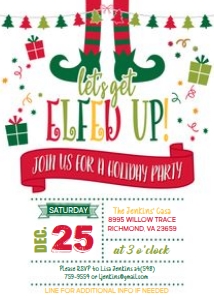 Let's Get Elfed Up Holiday Party_White: Let's Get Elfed Up Holiday Party_White