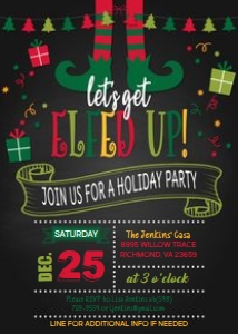 Let's Get Elfed Up Holiday Party_Blk: Let's Get Elfed Up Holiday Party_Blk