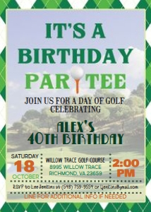 Golf Birthday ParTee: Golf Birthday ParTee