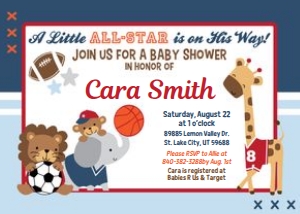 Future All Star Invitation design preview