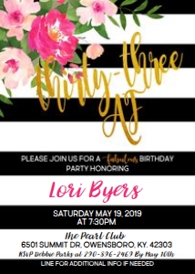 Thirty three AF Invitation design preview
