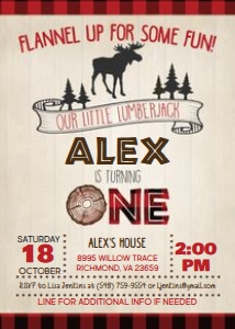 Lumberjack Birthday_Moose_ONE design preview