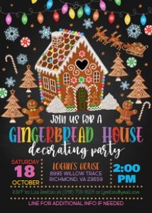 Gingerbread House Decorating Party_blk design preview