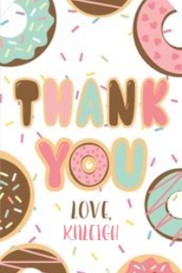 Donut Birthday Favor Tag design preview