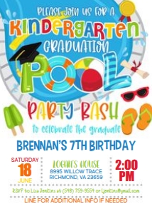 Kindergarten Graduation Pool Party_BOY_WH design preview