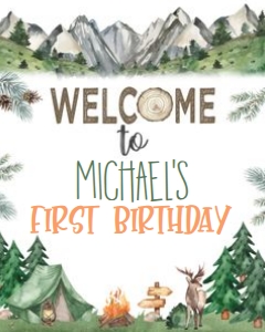 Camping Welcome Sign design preview