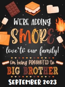 Adding Smore Love to Our Family Announcement Sign design preview