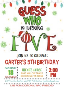 Grinch 5th Birthday_5x7_Guess Who_White design preview
