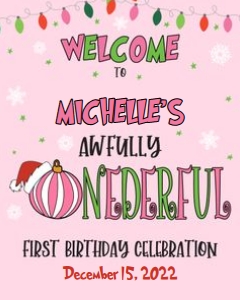 Grinch Welcome Sign_Girl_PINK_16x20: Grinch Welcome Sign_Girl_PINK