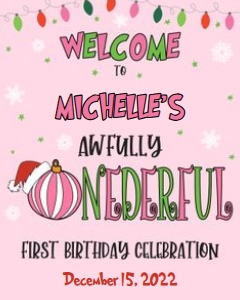Grinch Welcome Sign_Girl_PINK_8x10: Grinch Welcome Sign_Girl_PINK