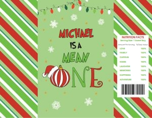Grinch Chip Bag_GREEN design preview