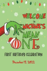 Grinch Welcome Sign_MEAN ONE_GREEN_24x36: Grinch Welcome Sign_MEAN ONE_Green
