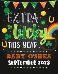 Extra Lucky This Year_Announcement Sign design preview