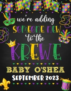 Mardi Gras_Someone New to the Krewe_Announcement Sign_11x14: Mardi Gras_Someone New to the Krewe_Announcement Sign