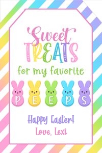 Sweet Treats for My Fav Peeps_Easter Tag design preview