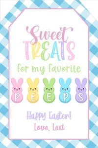 Sweet Treats for My Fav Peeps_Easter Tag_Pastel Blue design preview