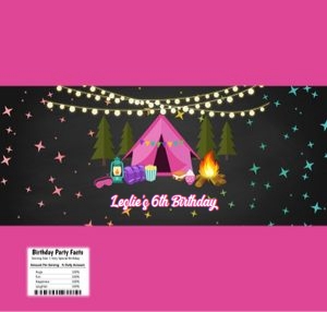 Glamping Hershey Bar Label design preview