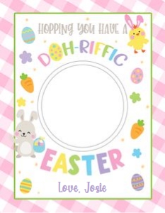 DOH-riffic Easter_Pink Gingham design preview