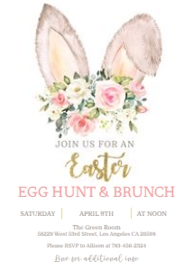 Easter Egg Hunt & Brunch Invitation_5x7 design preview