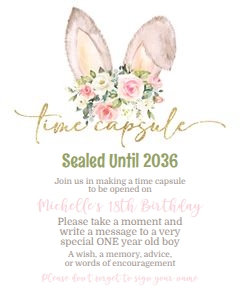 Some Bunny_Floral Ears_Time Capsule design preview