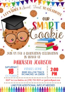 Smart Cookie Graduation_5x7 design preview
