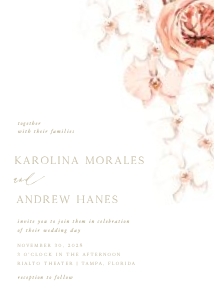 Sun Bleached Orchid Invitation: Sun Bleached Orchid Invitation