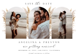 3 Image Save the Date Card 2 design preview