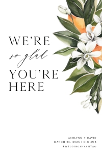Ashlynn 20x30 Welcome Sign design preview