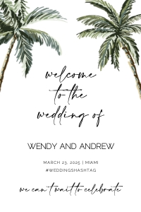 Wendy - 24x36 Welcome Sign: wendy - 20x30 welcome sign