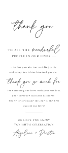 Table Thank You Card Opt 3: Table Thank You Card Opt 3