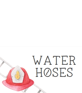 Firetruck Watercolor Tent Cards design preview