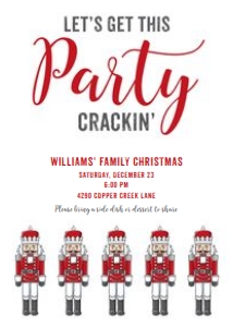 Nutcracker Party Invitation design preview