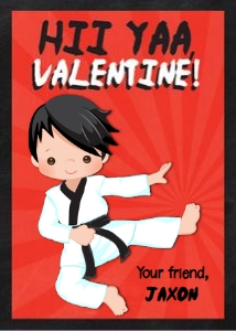 Valentine - Karate design preview