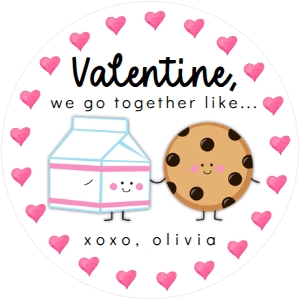 Valentine - Milk Cookie Circles design preview
