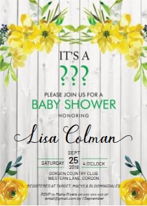 Gender Neutral Baby Shower Invitation design preview