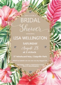 Tropical Bridal Shower Invitation: Tropical Bridal Shower Invitation