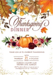 Thanksgiving Floral Pumpkin Invitation: Thanksgiving Floral Pumpkin Invitation