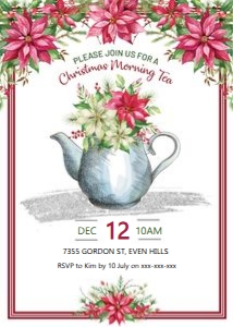 Christmas Morning Tea Invitation: Christmas Morning Tea Invitation