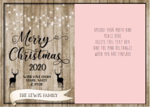 Rustic Lights Christmas Card: Rustic Lights Christmas Card